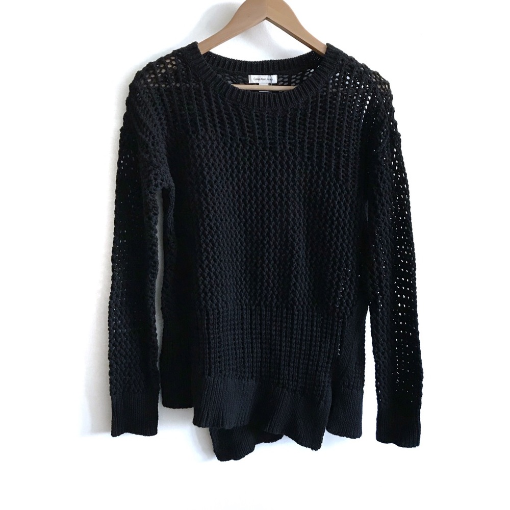 Calvin Klein Black Knit Sweater Small NWOT